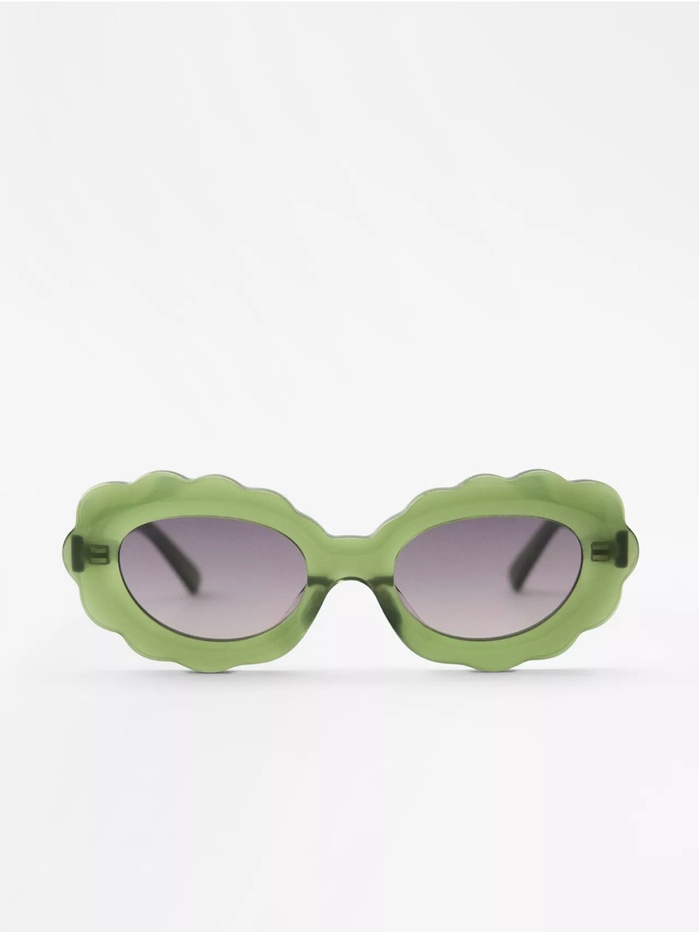 Zara Flower Green Sunglasses